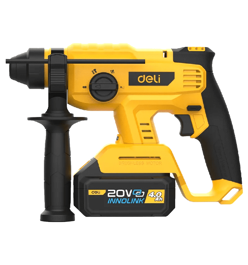 DELI Marteau perforateur lithium-ion 20V φ22mm 4.0Ah*2 [DC300]