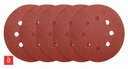 INGCO JEU FEUILLES ABRASIVES PONCEUSE ORBITALE 5PCS 125M [AKRS125051]