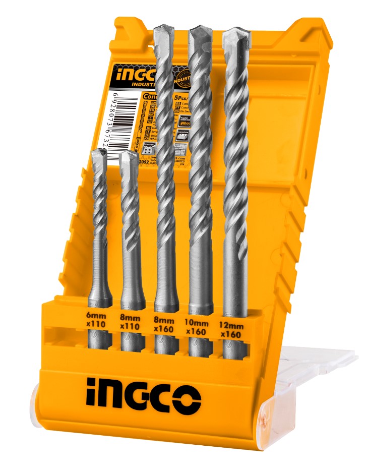 INGCO set of 5 SDS PLUS drill bits