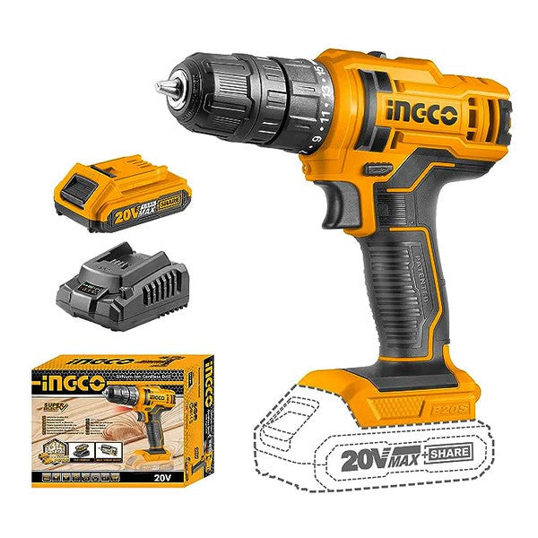 INGCO VISSEUSE/BOULONNEUSE  20V 1BATT NR  