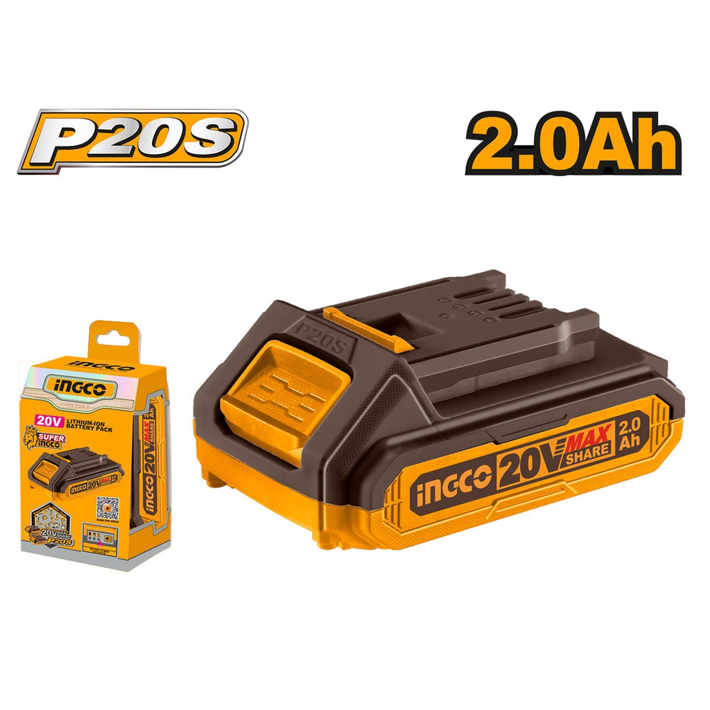 INGCO BATTERIE 20V 2,0A  [FBLI20011]