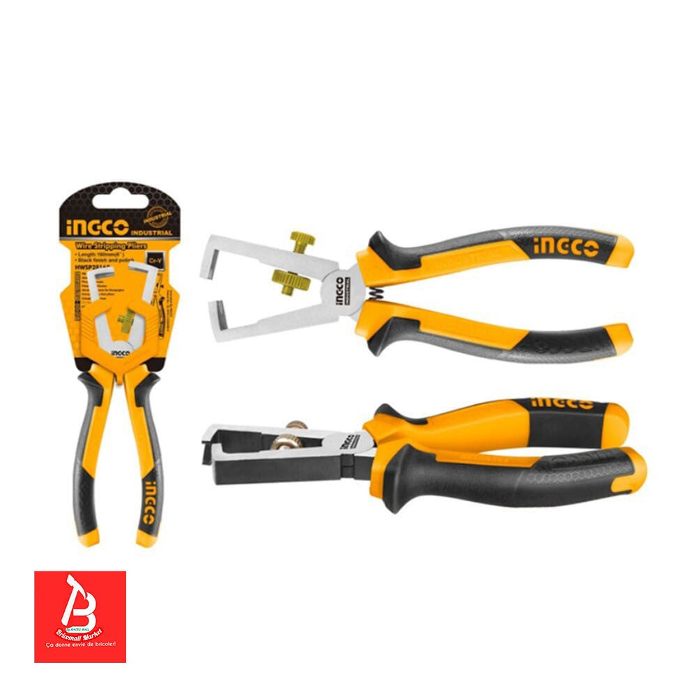 INGCO PINCE A DENUDER 160MM 6'' [HWSP08168]