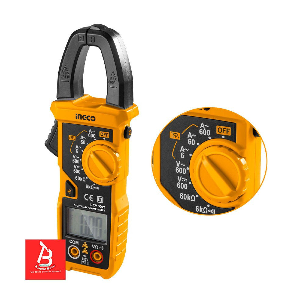 INGCO MULTIMETRE AC DIGITAL   [DCM6002]