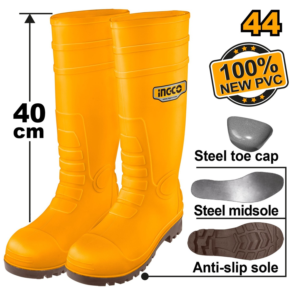 INGCO BOTTES DE SECURITE S1P TAILLE44 [SSH092S1P.44]
