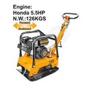 INGCO PLAQUE DE COMPACTAGE REVERSIBLE 126KGS 4,0KW MOTEU [GCP125-1]