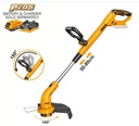 INGCO DEBROUSSAILLEUSE 20V BATTERIE/CHARGEUR NON INCLUS  [CGTLI20018]