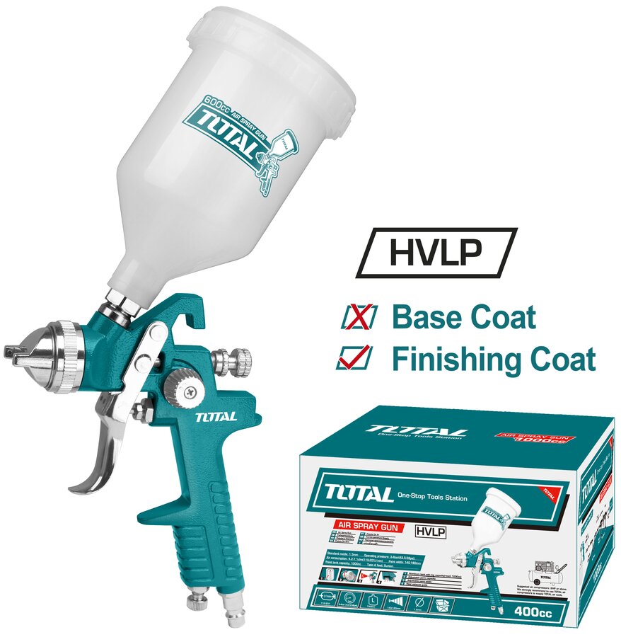 TOTAL PISTOLET A PEINTURE 600CC  [TAT10601]