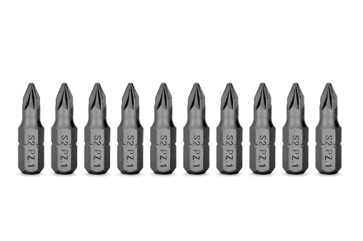 VITO طقم 10 رؤوس POZIDRIV PZ2×25 مم