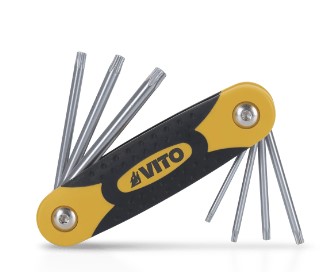 VITO set of 7 tamper TORX keys