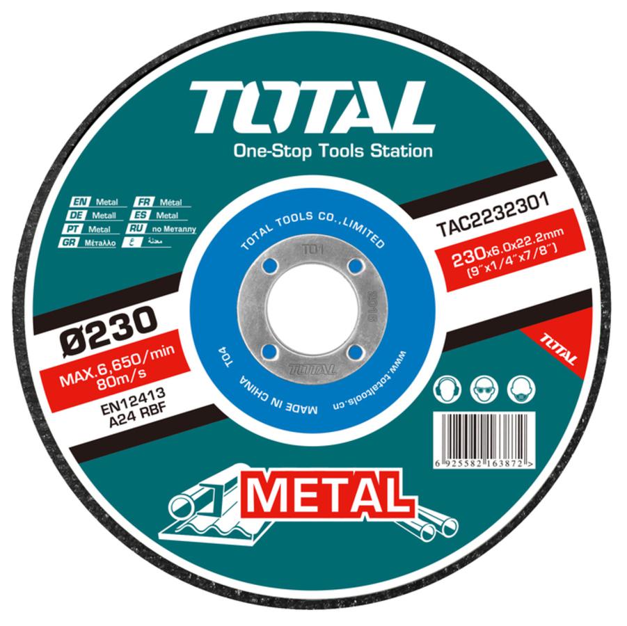 TOTAL DISQUE ABRASIF POUR METAL 230MM  [TAC2232301]