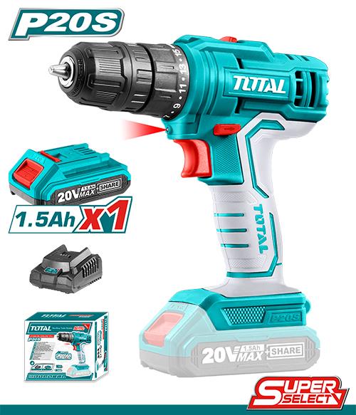 TOTAL VISSEUSE A BATTERIE 20V 1.5AH 1BATTERIE  [TDLI20011]