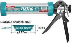 TOTAL PISTOLET A SILICONE EN ALUMINIUM [THT20109]