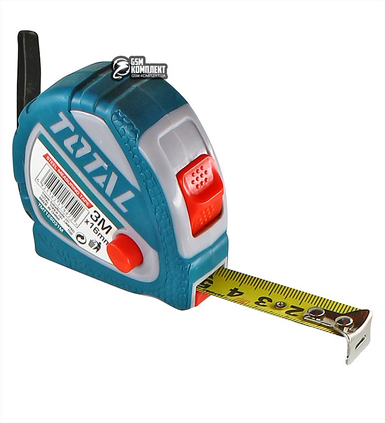 TOTAL RUBAN A MESURER EN ACIER 3MX16MM V2 [TMT126031M]