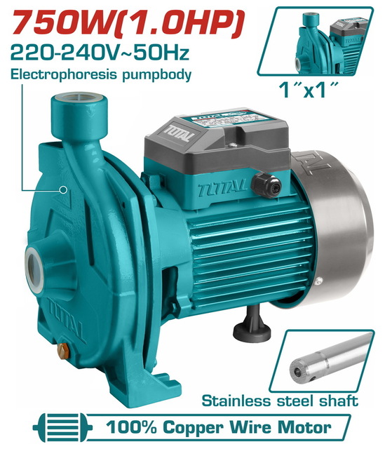 TOTAL POMPE CENTRIFUGE 750W (1HP) 