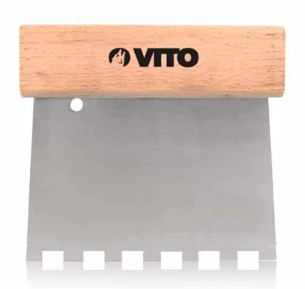 VITO SPATULE EN ACIER DENTEE 250MM 6X6MM [VIED250]