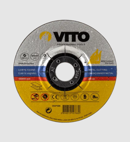 VITO DISQUE A TRONCONNER METAL 125MM [VICF125]