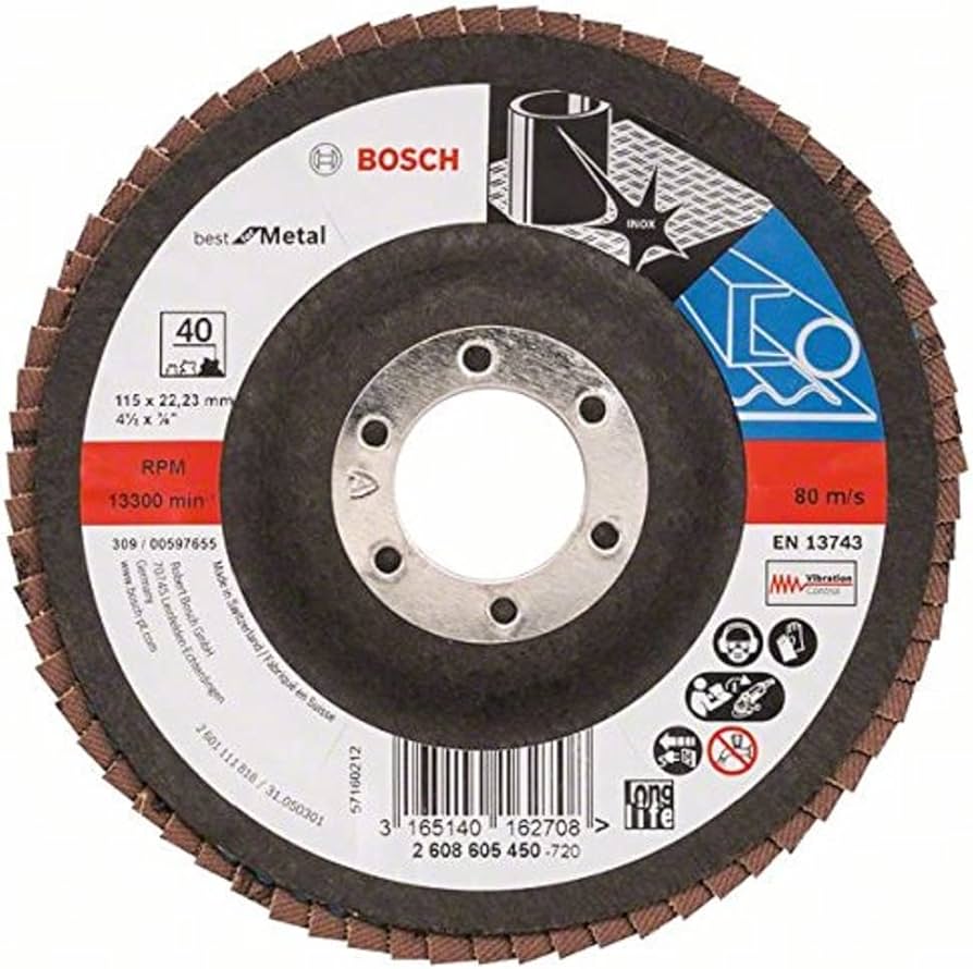 BOSCH PLAT LAMELLE 115MM INOX G40  