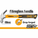 INGCO MARTEAU DE MENUISIER 450G TÊTE FORGÉE SS  [HCHS8016]