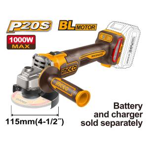 INGCO MEULEUSE 115MM 20V SANS BATTERIE  [CAGLI27153]