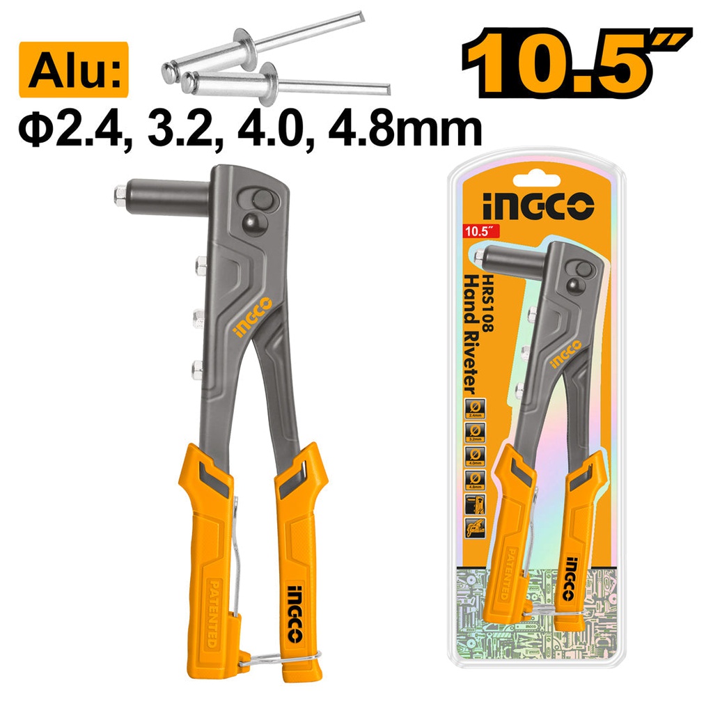 INGCO PINCE À RIVETER 2.4MM, 3.2MM,4MM,4.8MM  [HRS108]