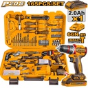 INGCO COFFRET PERCEUSE 20V+165 PIECES  [HKTHP11651]
