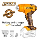 INGCO DECAPEUR 20V + BATT 4AH + CHARG + ACC NR  [HGLI20025]