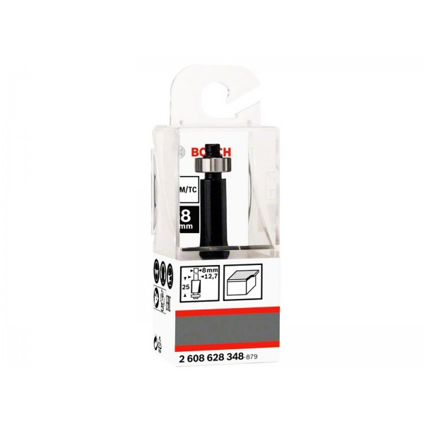 Fraise à araser pour stratifiés, 8mm, D1 12,7 mm, L 25,4 mm BOSCH