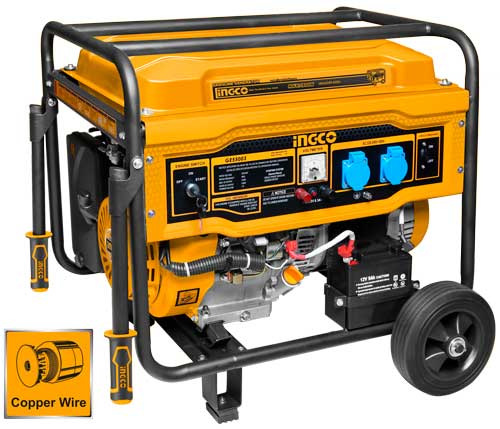 INGCO GENERATEUR À ESSENCE 5KVA 25L NR  [GE55003]
