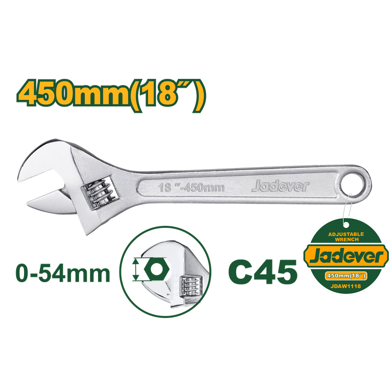 JADEVER CLE A MOLETTE 18" [JDAW1118]