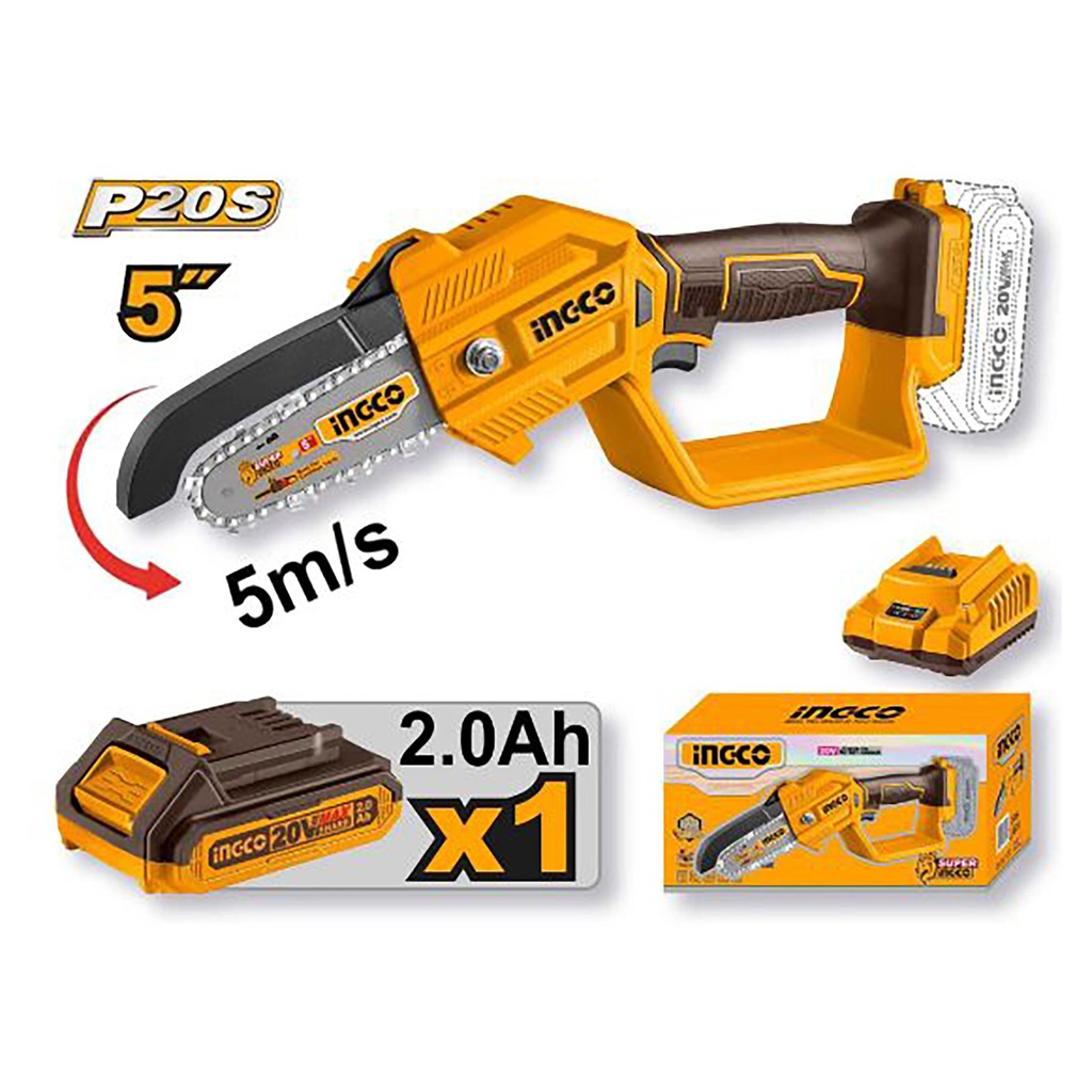 INGCO SCIE ÉLAGUEUSE 20V 1BATTERIE [CGSLI20581]