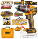 INGCO PERCEUSE VISSEUSE BRUSHLESS 20V+47 ACC 55NM- [CIDLI20558]