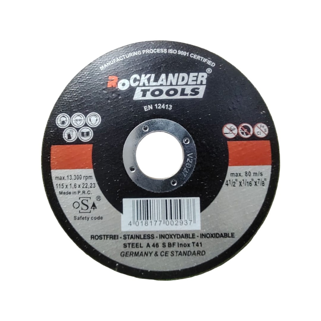 GENERIC DISQUE LASER 115MM ROCKLANDER DMAX [A46R]