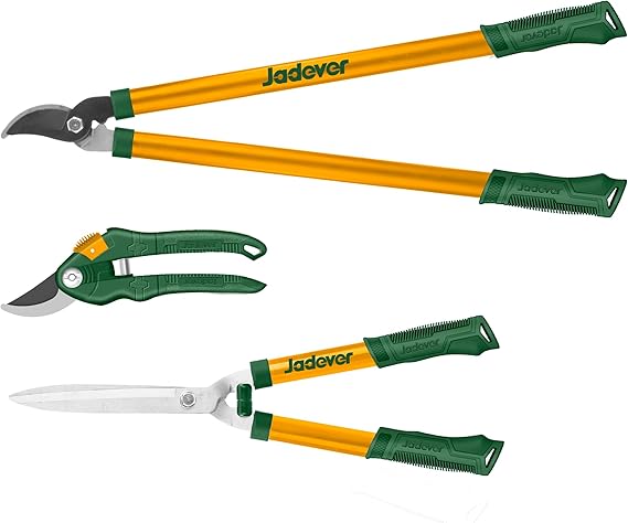 JADEVER ENSEMBLE DE 3 CISEAUX DE JARDIN [JDPR3E03]