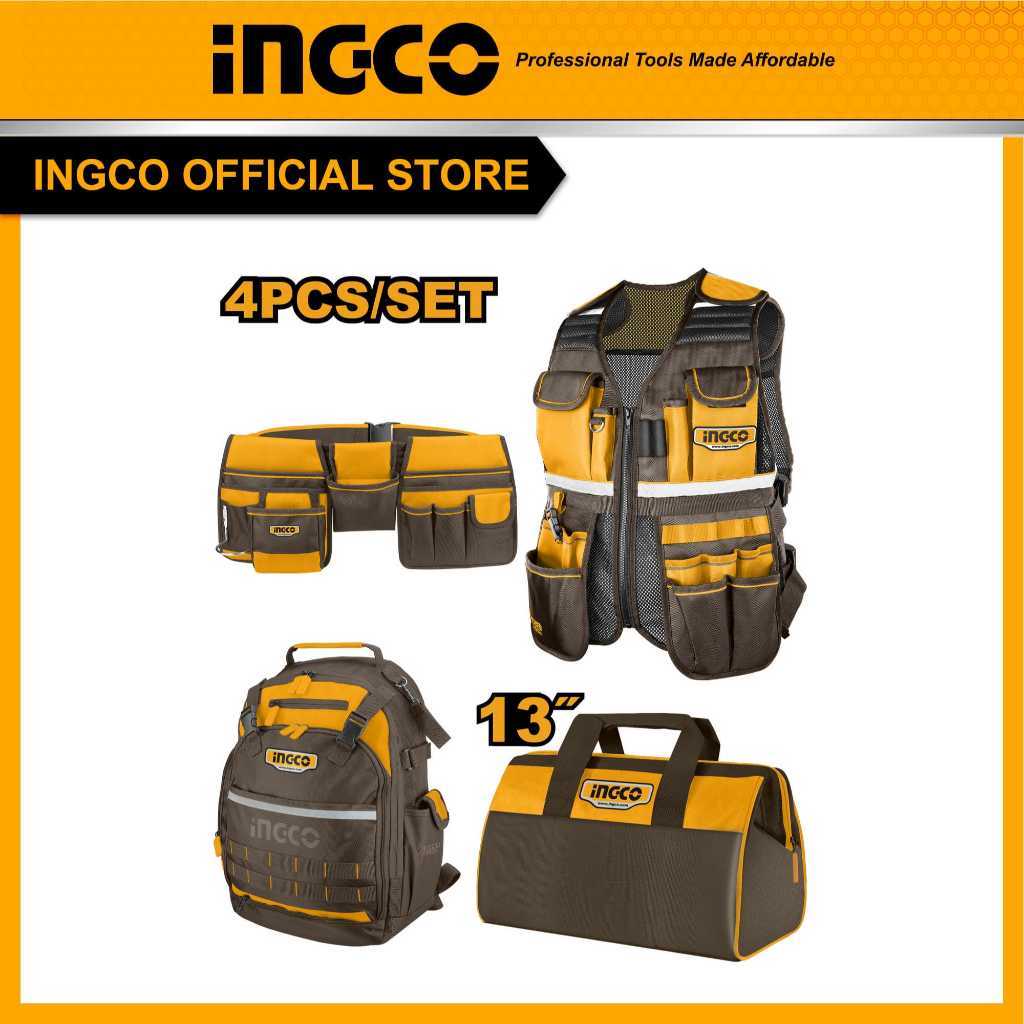INGCO PACK SACS ET PORTE OUTILS 4PCS [COS230908]
