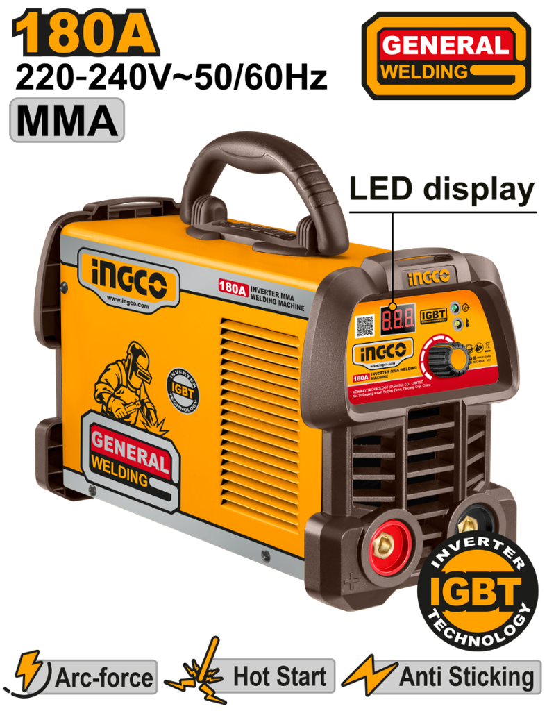 INGCO POSTE A SOUDER 180A ONDULEUR MMA  [ING-MMA18059]