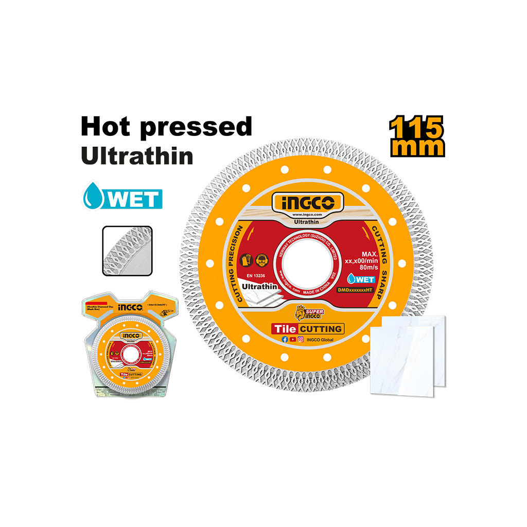 INGCO DISQUE DIAMANT ULTRA FIN 115MM CARRELAGE [DMD081151HT]
