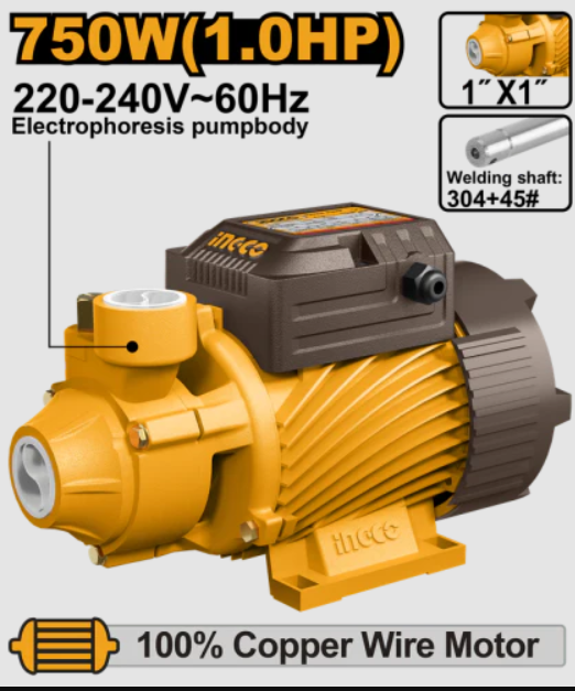 INGCO POMPE À EAU 750W 1HP [VPM75068]