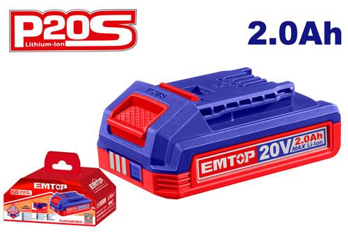 EMTOP BATTERIE AU LITHIUM-ION 2.0AH [EBPK20011]