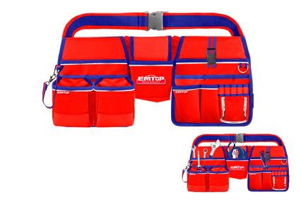 EMTOP CEINTURE PORTE-OUTILS - 11 POCHES + PORTE MARTEAU [ETBG48024]