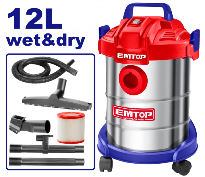 EMTOP ASPIRATEUR 12L 800W 