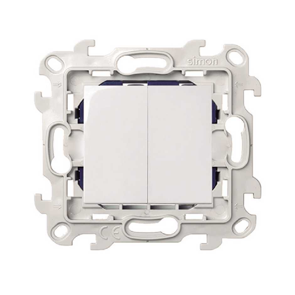 GENERIC MEC DOUBLE INTRRUPTEUR BLANC SIMON 24 [2410398-030]