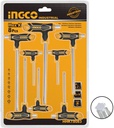 INGCO T-HANDLE TORX WRENCH SET 8 PCS  [HHKT8083]