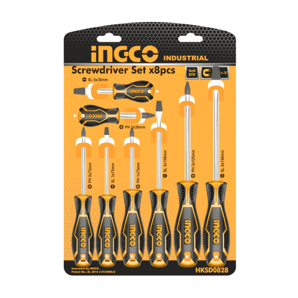 INGCO طقم 8 مفكات