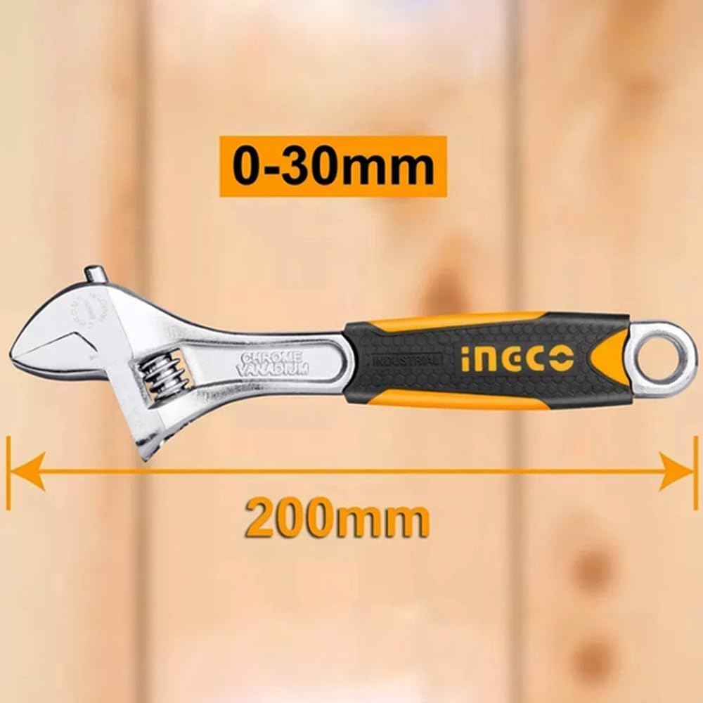 INGCO CLE A MOLETTE POIGNEE SOUPLE 200MM [HADW131088]