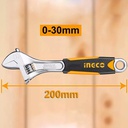 INGCO CLE A MOLETTE POIGNEE SOUPLE 200MM  [HADW131088]