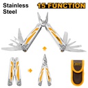 INGCO PINCE MULTIFONCTIONS PLIABLE (15 FONCTIONS)  [HFMFT0115]