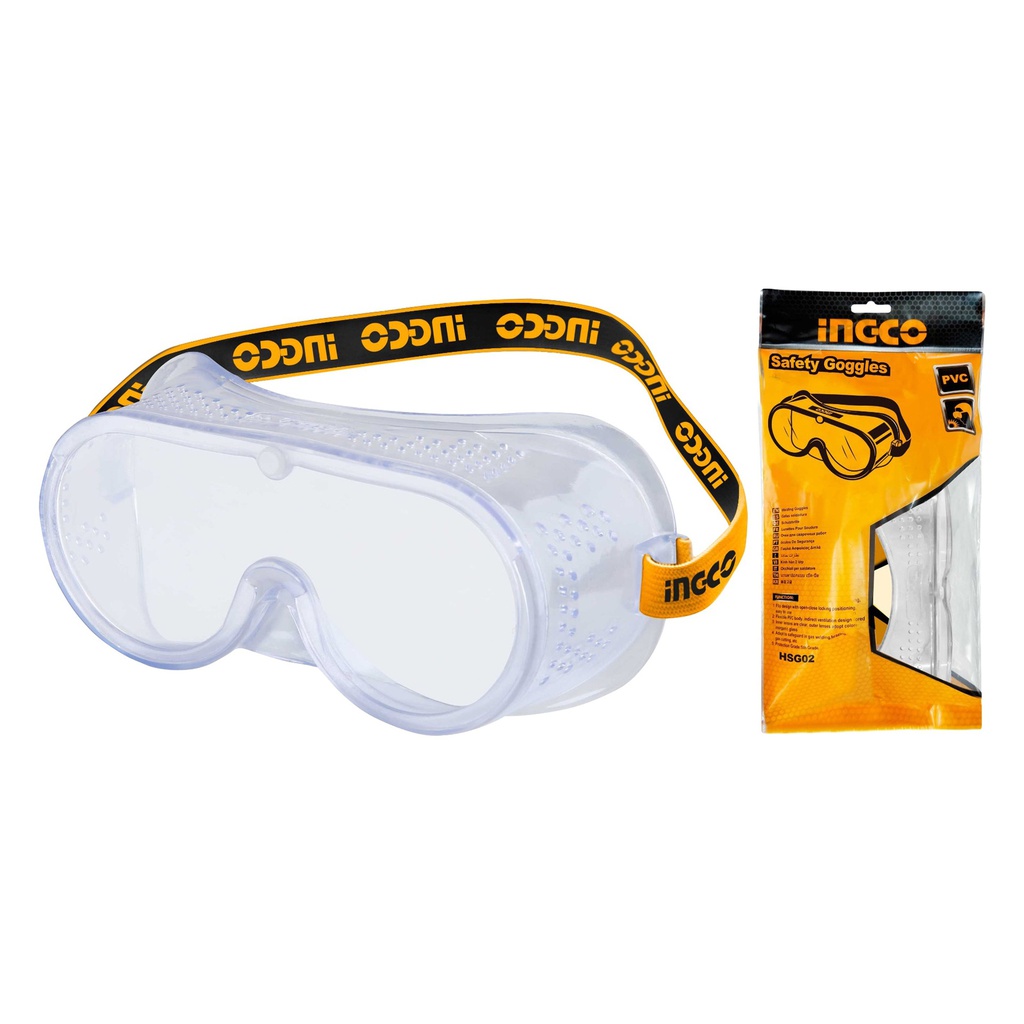 INGCO LUNETTES DE PROTECTION SOUPLES A BANDE ELASTIQUE [HSG02]