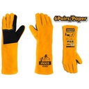 INGCO GANTS POUR SOUDAGE GANTS EN CUIR DE VEAU RETOURNE   [HGVW02]
