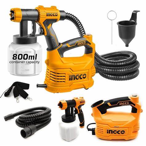 INGCO PISTOLET A PEINTURE 550W BAC EN PLASTIQUE [SPG5008]
