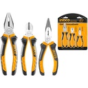 INGCO SET DE 3 PINCES SS NR  [HKPS08318]